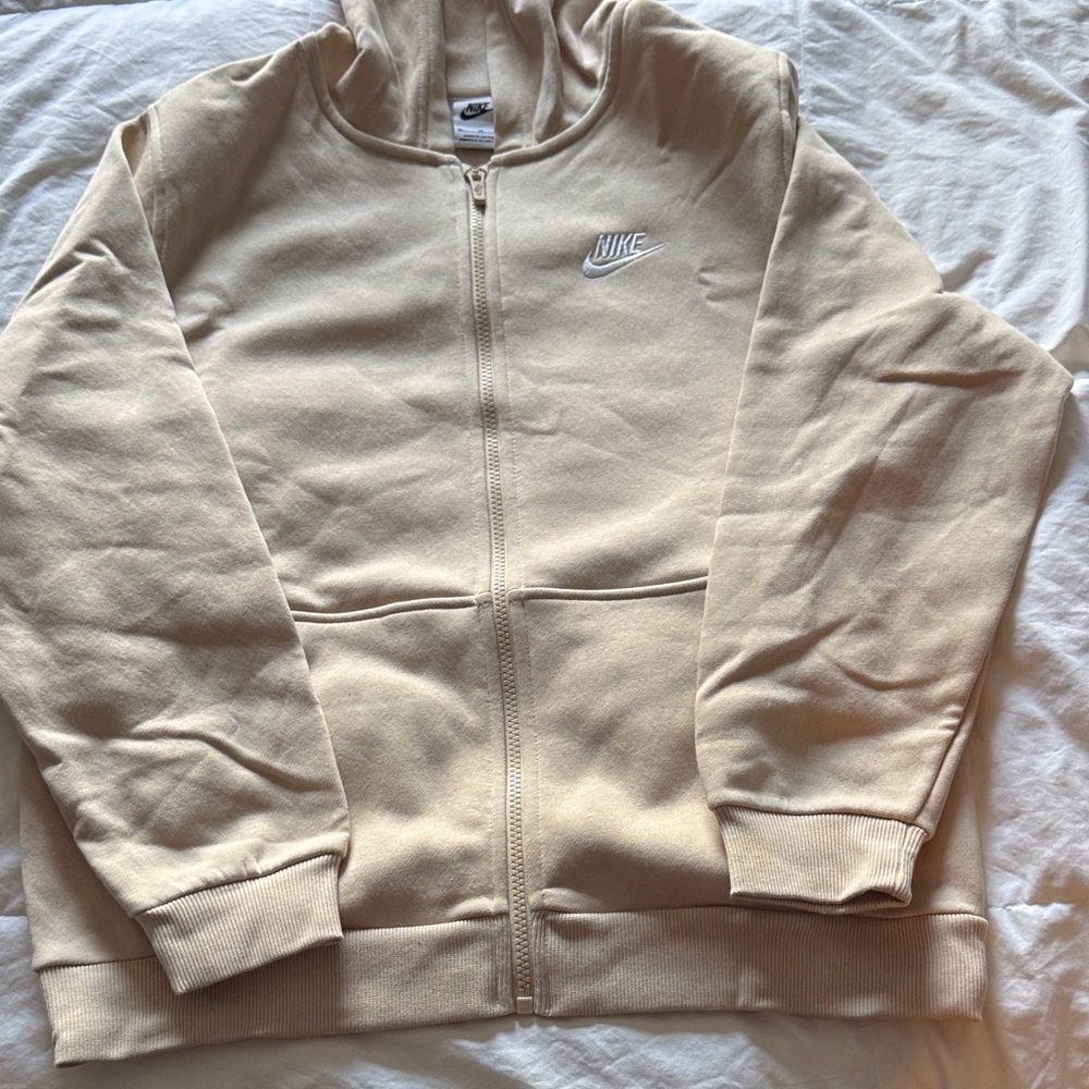 Nike Light Tan Full-Zip Hoodie